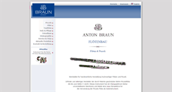 Desktop Screenshot of braunflutes.com